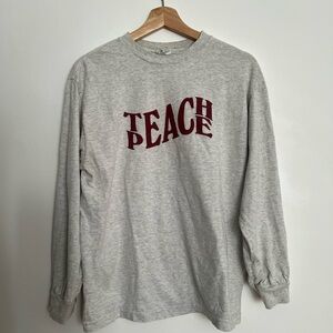 Jjjjound 'Teach Peace' Long Sleeve Shirt
